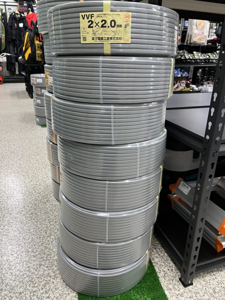 配電用電線 600Vビニル絶縁ビニルシースケーブル平形 VVF 買取ました　エコログ諫早多良見店