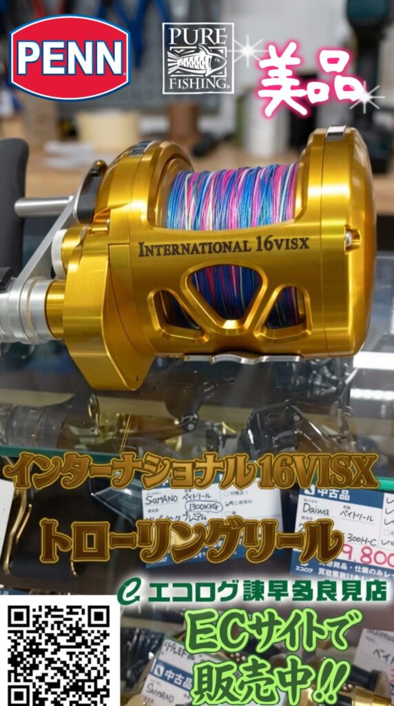 PENN（ペン）の インターナショナル 16VISX トローリングリール 美品 販売中です。エコログ諫早多良見店
